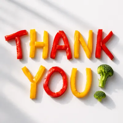 Vegetable Thank You Church Volunteer Post