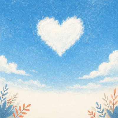 Heart Cloud Thank You Church Background