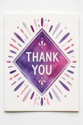 Watercolor Thank You Graphic for Church Volunteers