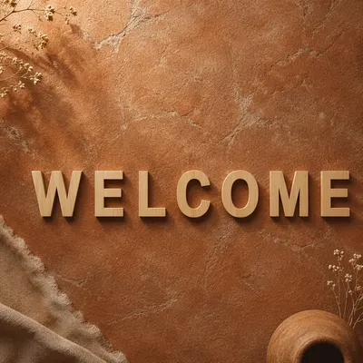 Warm Modern Church Welcome Background