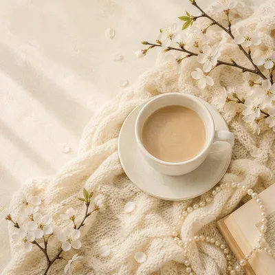 Warm Modern Church Welcome Coffee Flat Lay