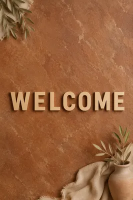 Warm Modern Church Welcome Background