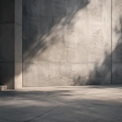 Modern Concrete Wall and Cement Floor