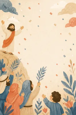 Colorful Confetti Celebration on Soft Blank Background