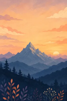 Sunrise Mountain Bible Verse Wallpaper Background