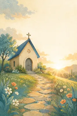 Easter Sunrise Chapel Service Invitation Background