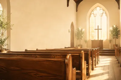 Peaceful Chapel Facebook Cover Background