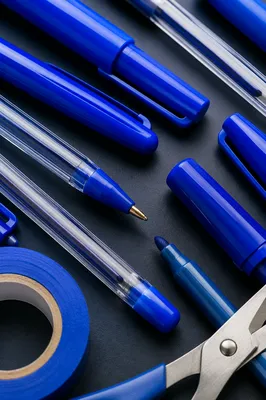 Cobalt Blue Stationery Flat Lay