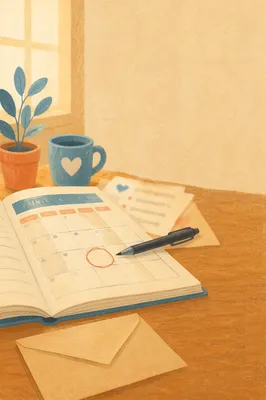 Giving Tuesday Church Planning Desk Scene