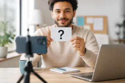 Hands Holding Question Mark Card