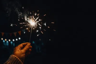 Sparkler Celebration with Dark Social Space