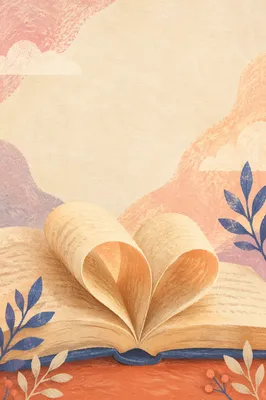 Pastel Heart Pages Instagram Story Background