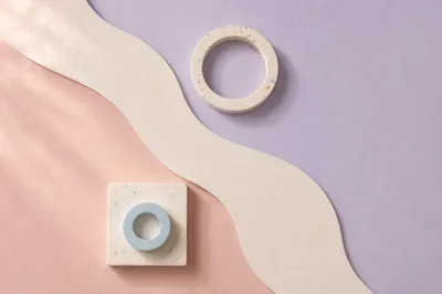 Pastel Abstract Story Background with Paper Layers