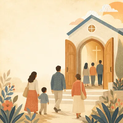 Welcoming Sunday Church Invitation Background