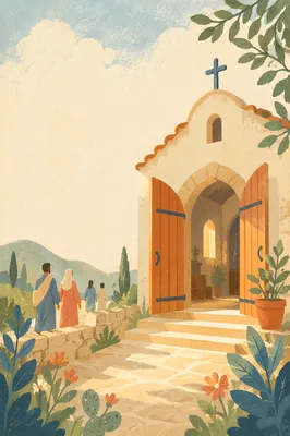 Welcoming Sunday Chapel Invitation Background