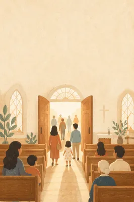 Welcoming Sunday Chapel Invitation Background