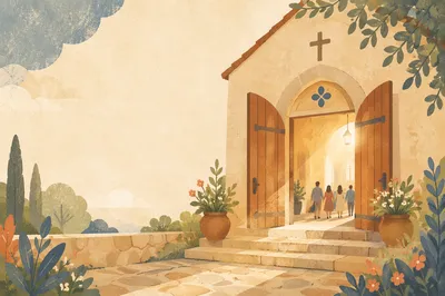 Welcoming Sunday Chapel Invitation Background