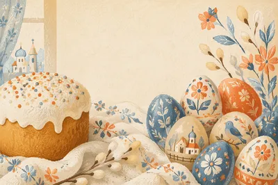 Festive Sunday Fellowship Invitation Background