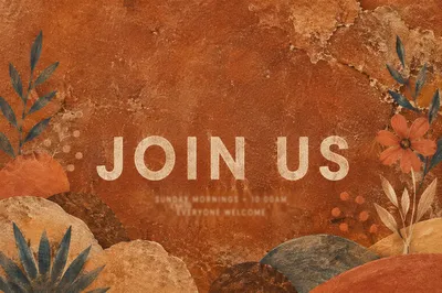 Warm Terracotta Join Us Sunday Invitation