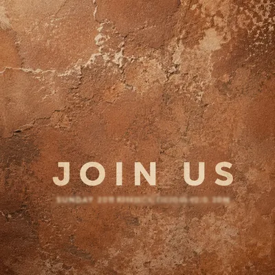 Warm Join Us Sunday Church Invitation