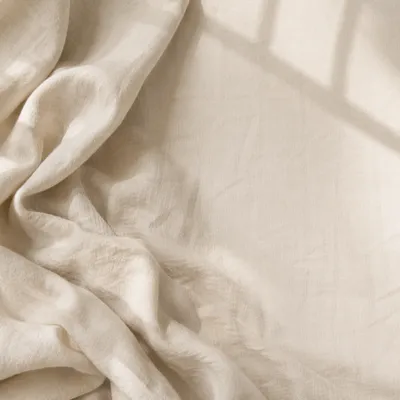 Softly Wrinkled Linen Fabric Background
