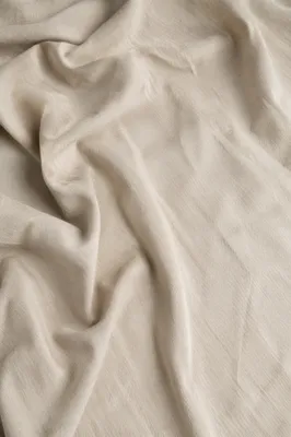 Neutral Linen Fabric Flat Lay Background