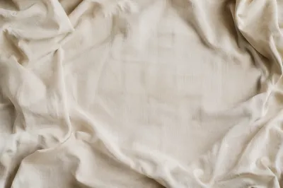 Softly Rumpled Linen Fabric Background