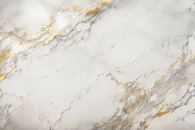 White Marble Background with Gold Accents