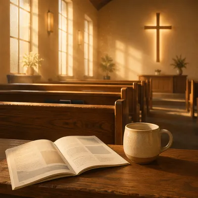 Wednesday Midweek Church Service Reminder Scene