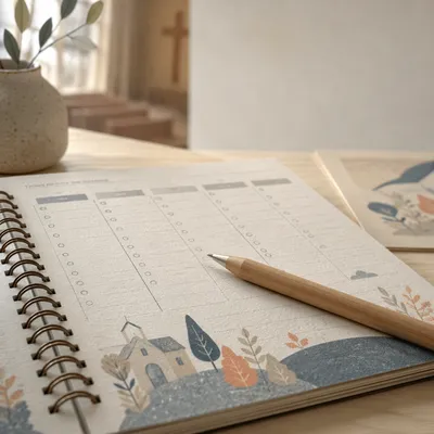 Midweek Church Planner Reminder Background