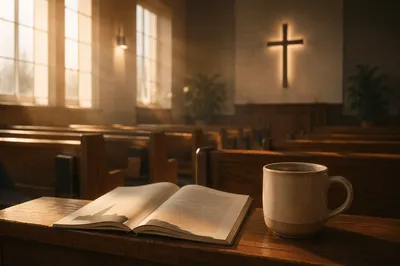 Wednesday Midweek Church Service Reminder Scene