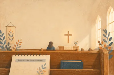 Wednesday Midweek Service Reminder Church Scene