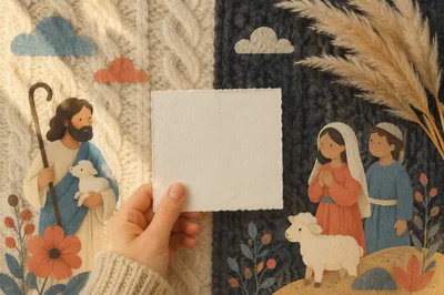 Cozy Wednesday Church Reminder Flat Lay