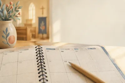 Wednesday Church Planner Reminder Background