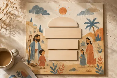 Warm Wednesday Church Service Reminder Background