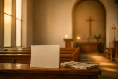Wednesday Midweek Church Service Reminder Scene