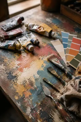 Artist Paint Swatch Palette Design Setup