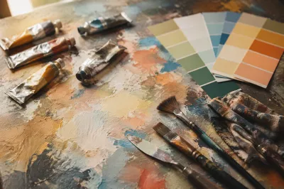 Artist Paint Swatch Studio Setup
