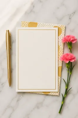 Church Prayer Request Card with Carnations