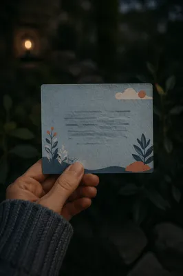 Prayer Request Card in Gentle Hands