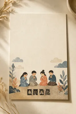 Minimal Prayer Request Card Flat Lay