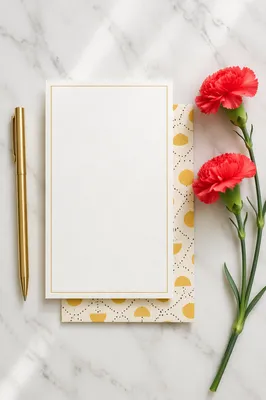 Church Prayer Request Card Floral Flat Lay