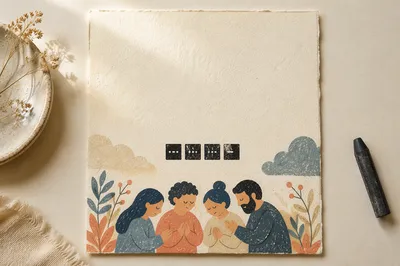 Minimal Prayer Request Card Church Graphic