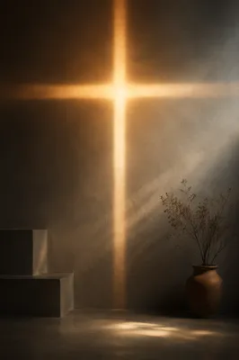 Modern Abstract Light Cross Background