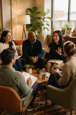 Cozy Small Group Meeting in Lounge