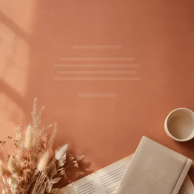 Warm Terracotta Minimalist Text Overlay Template