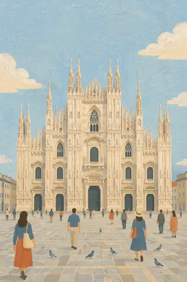 Gothic Cathedral Plaza Verse Background