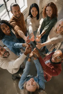 Diverse Friends Giving Thumbs Up Together