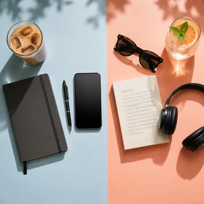 Side by Side Lifestyle Flat Lay