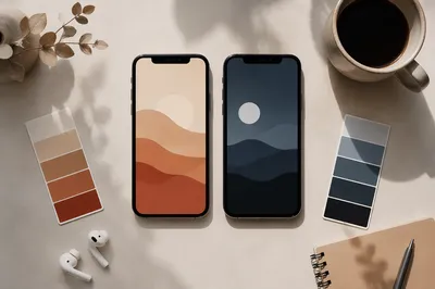 Side by Side Smartphone Screen Comparison